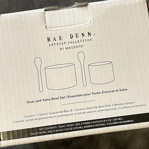 Rae Dunn Salsa & Guac Bowls - Picture 2 of 2